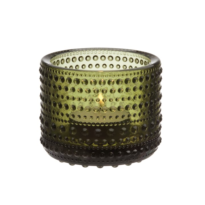 Kastehelmi waxinelichthouder - Moss green (mosgroen) - Iittala