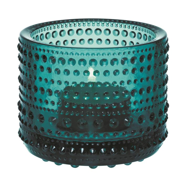 Kastehelmi waxinelichthouder - sea blue (zeeblauw) - Iittala