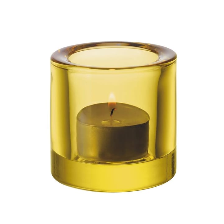 Kivi waxinelichthouder 60 mm - lemon yellow (citroengeel) - Iittala