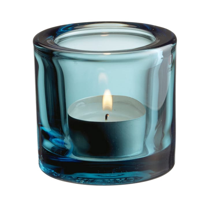 Kivi waxinelichthouder - zeeblauw - Iittala