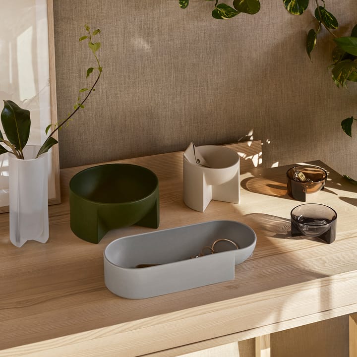 Kuru keramieken kom 12x24 cm, Mosgroen Iittala