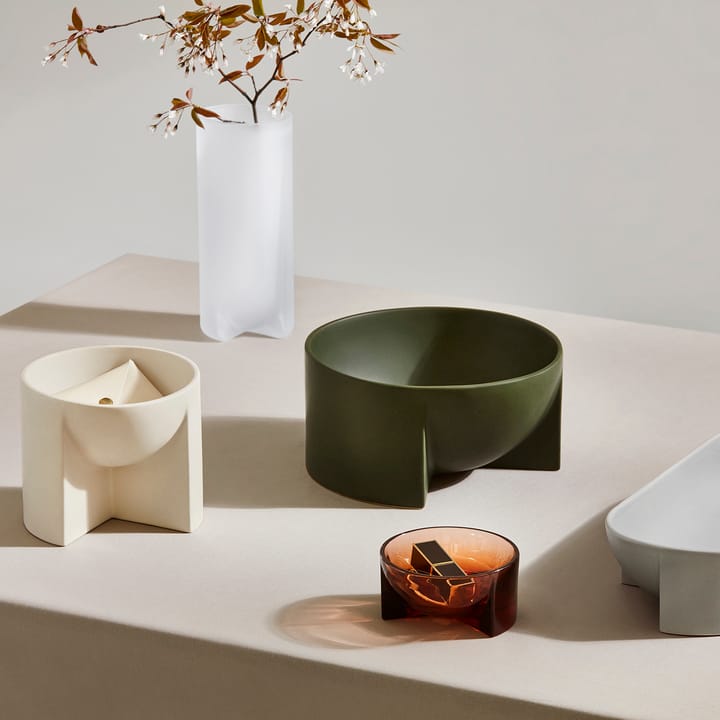Kuru keramieken kom 12x24 cm, Mosgroen Iittala