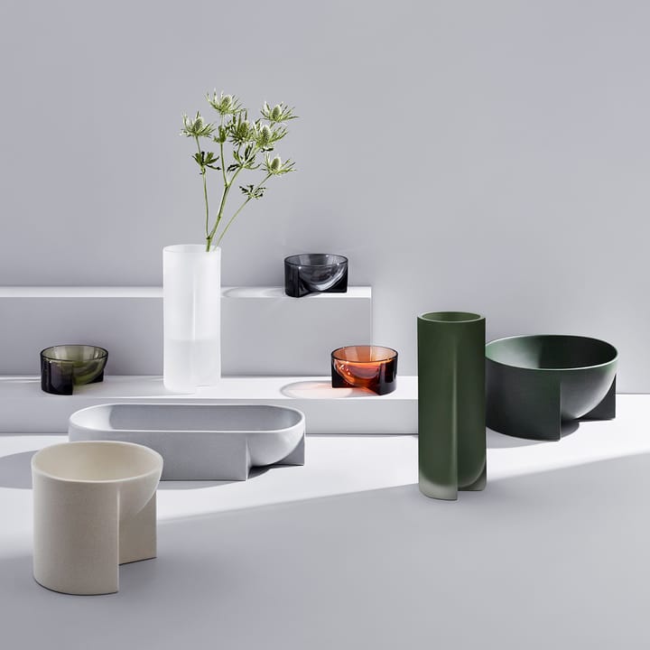 Kuru keramieken schaal 7,5x37 cm, Lichtgrijs Iittala
