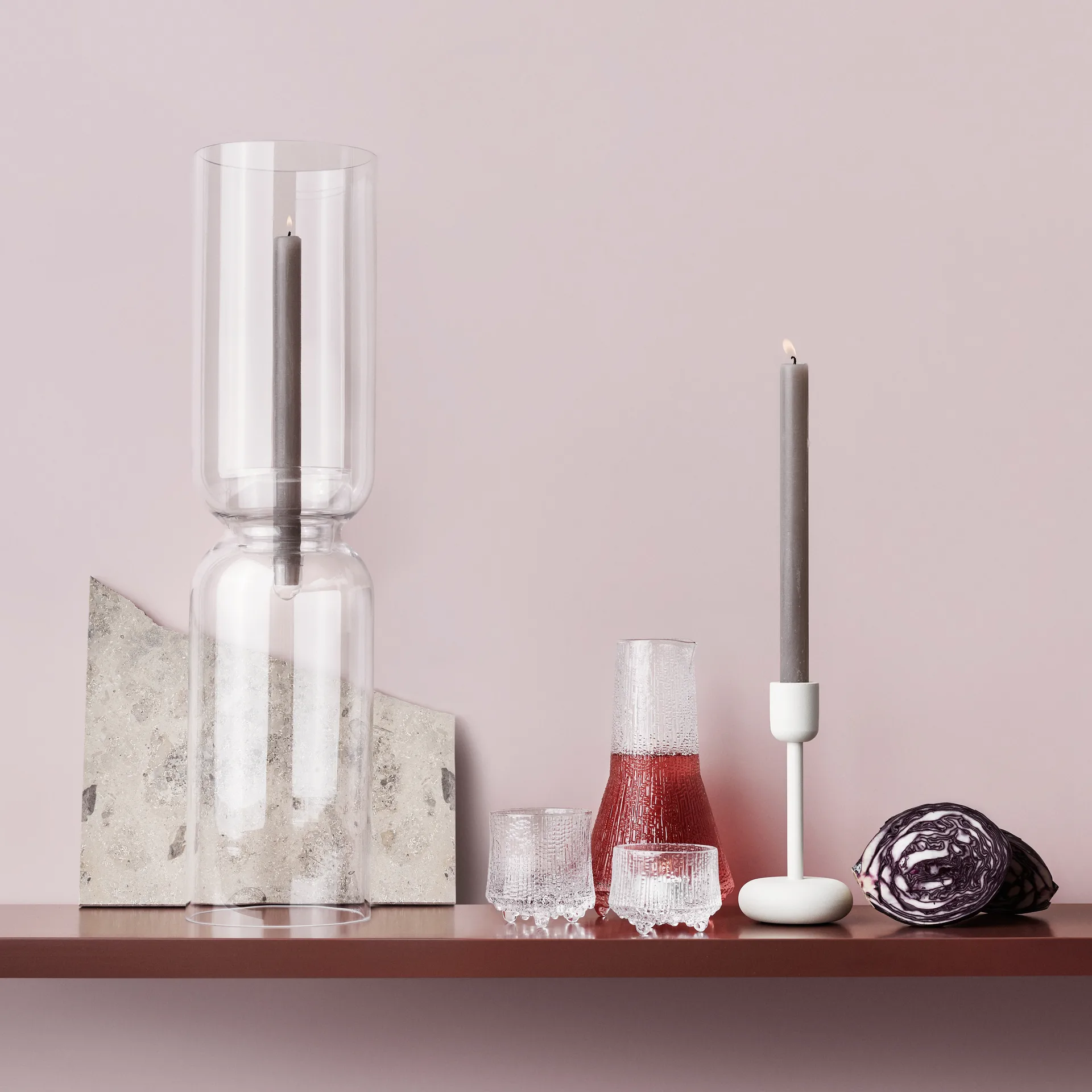 Lantern kaarsenhouder 60 cm, Transparant Iittala