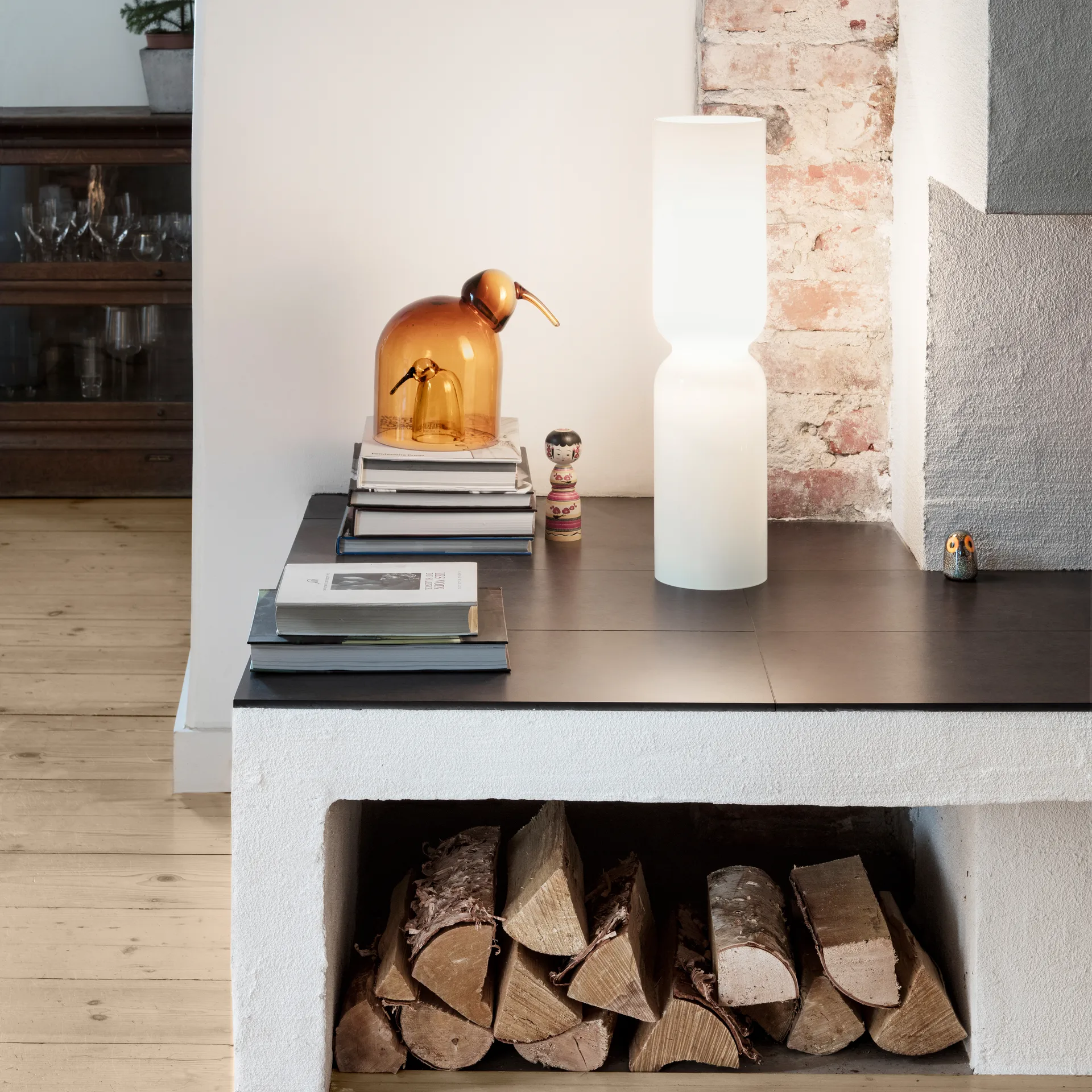 Lantern kaarsenhouder 60 cm, Wit Iittala