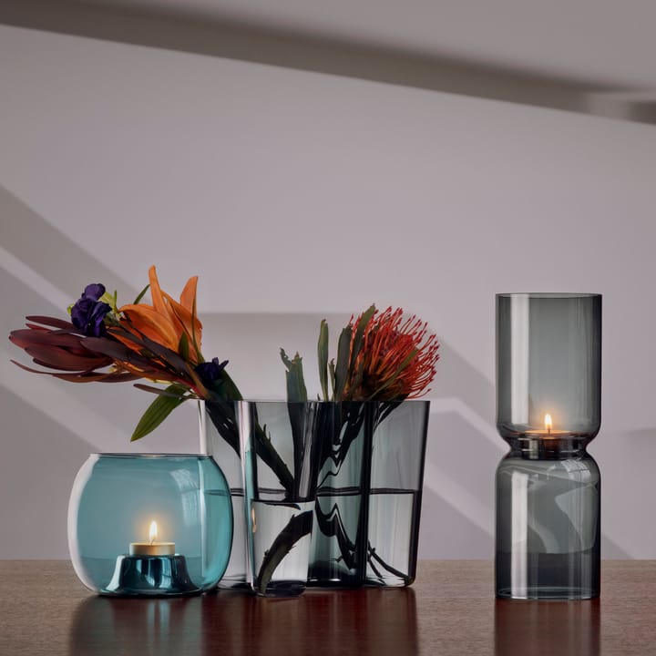 Lantern waxinelichtjeshouder 25 cm, Donkergrijs Iittala
