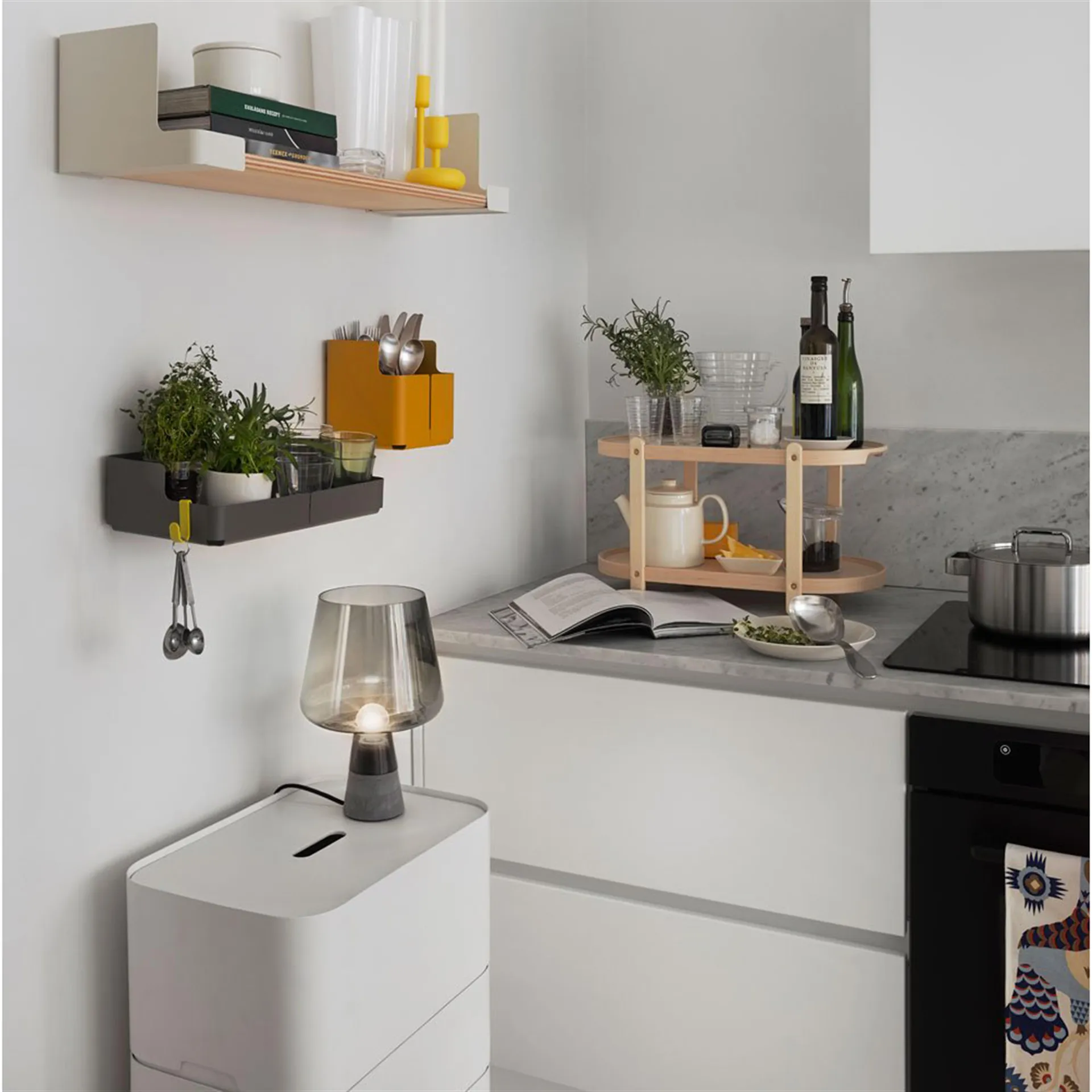 Leimu tafellamp 300 x 200 mm., grijs Iittala