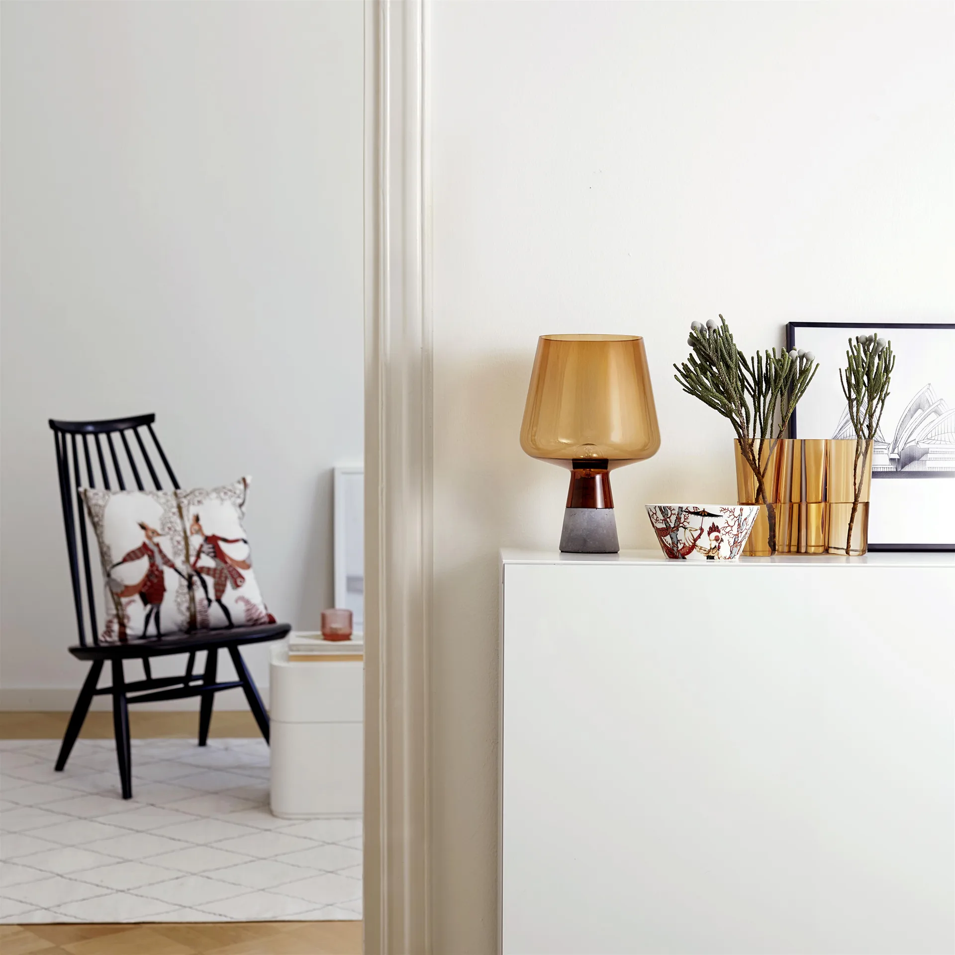 Leimu tafellamp 300 x 200 mm., Koper
 Iittala