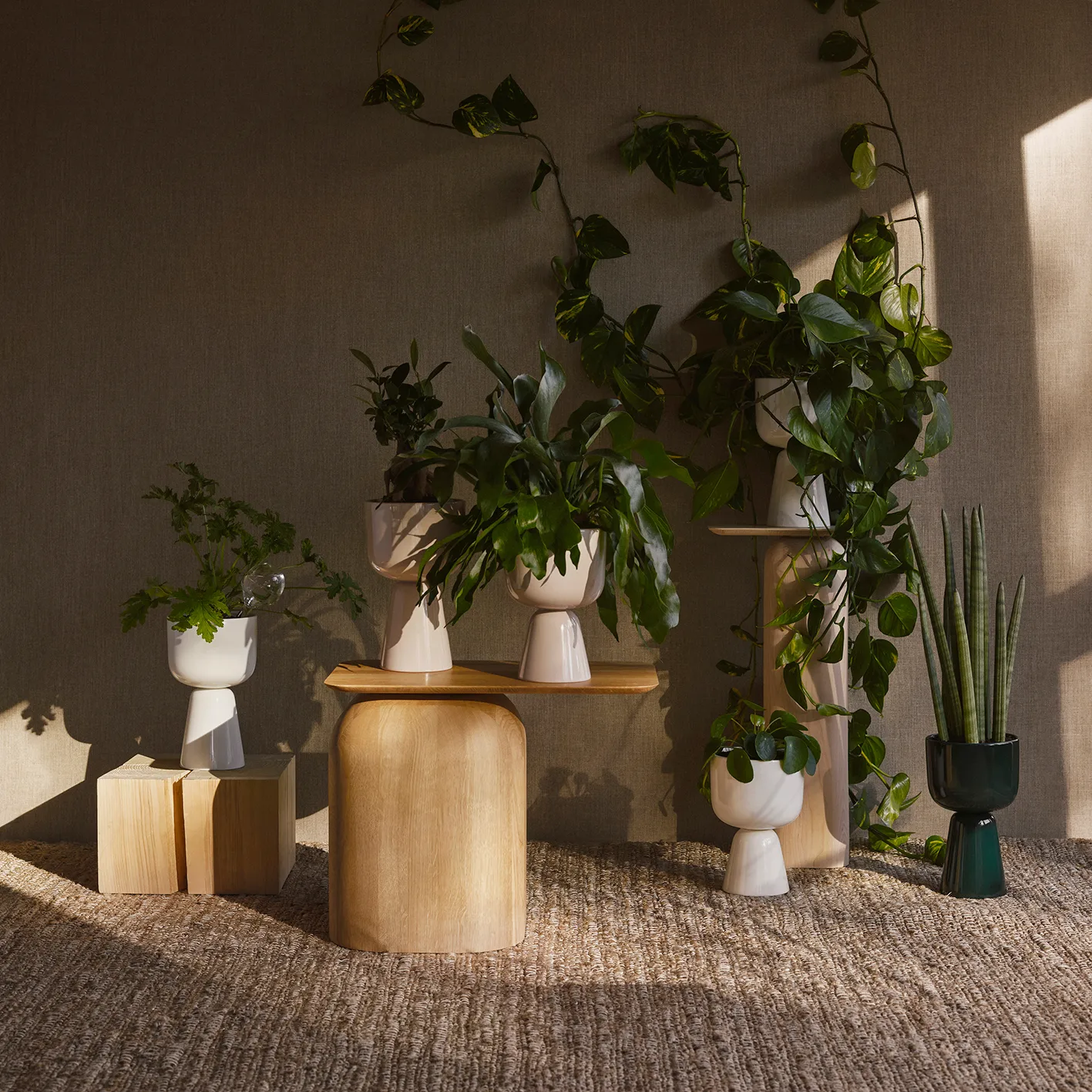 Nappula bloempot Ø15 cm h26 cm, Beige Iittala