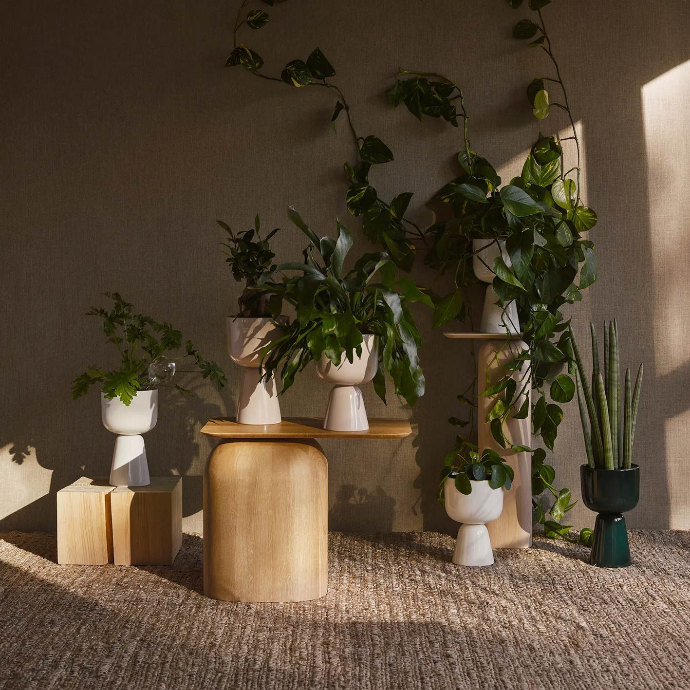 Nappula bloempot Ø15 cm h26 cm, Wit Iittala