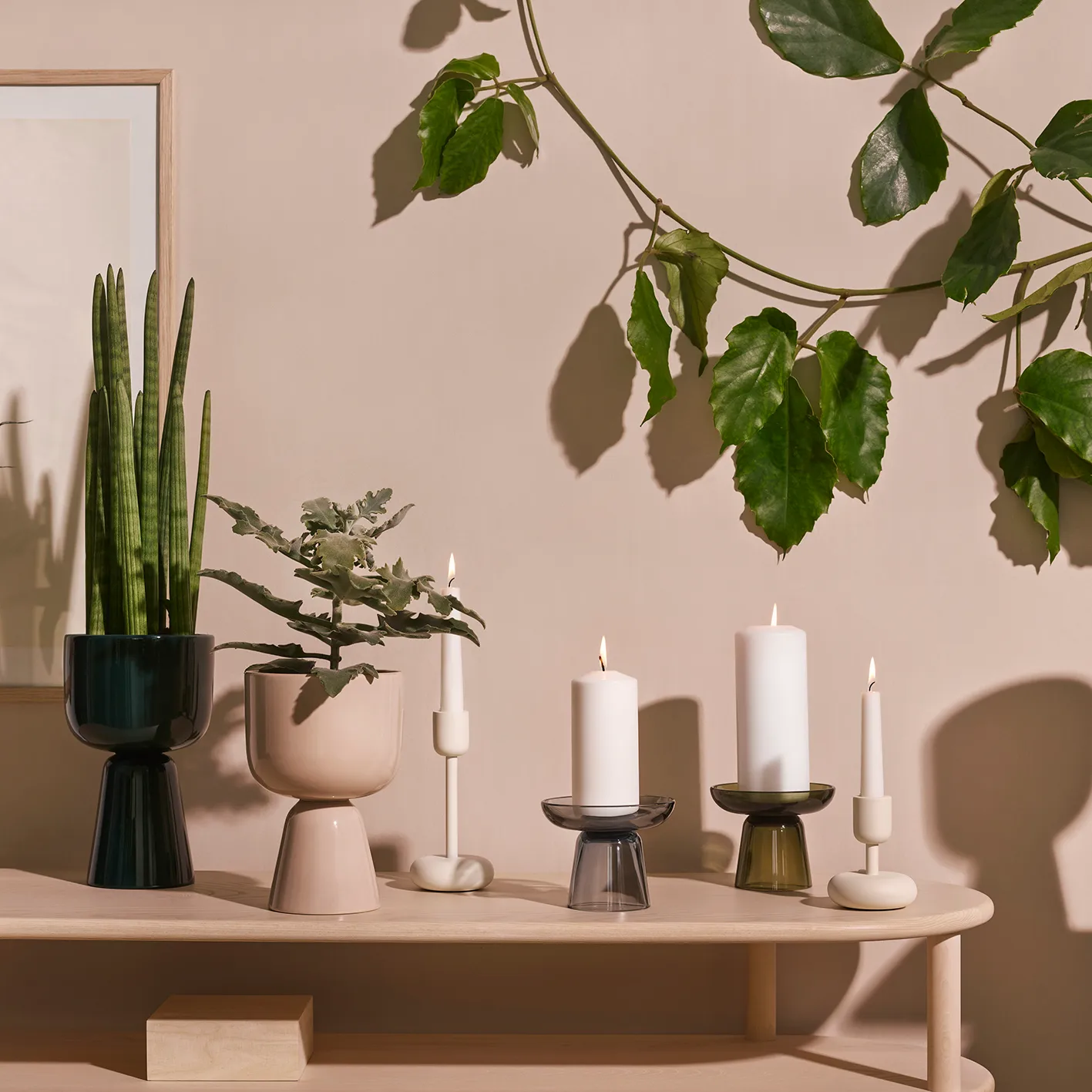 Nappula bloempot Ø15.5 cm h23 cm, Beige Iittala