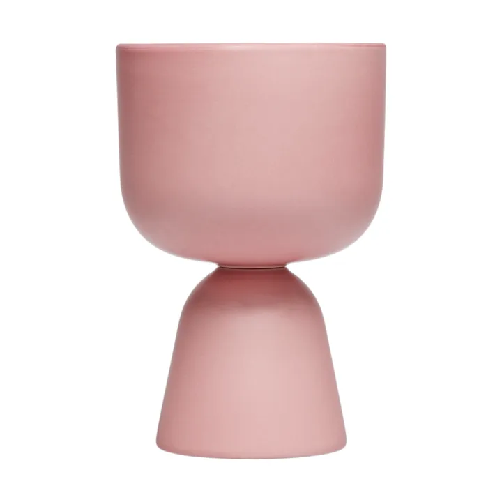 Nappula bloempot - Mat roze, 19x12,5 cm - Iittala