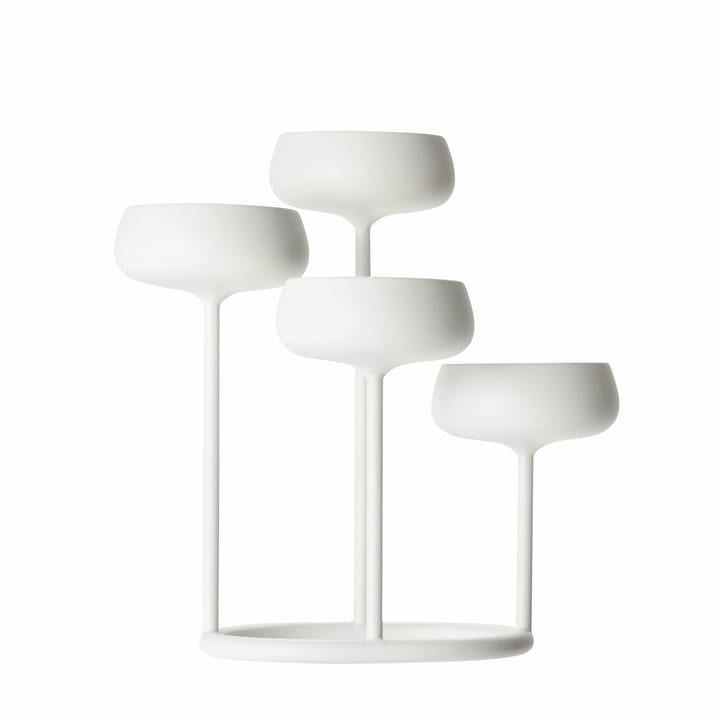 Nappula kandelaar, wit Iittala