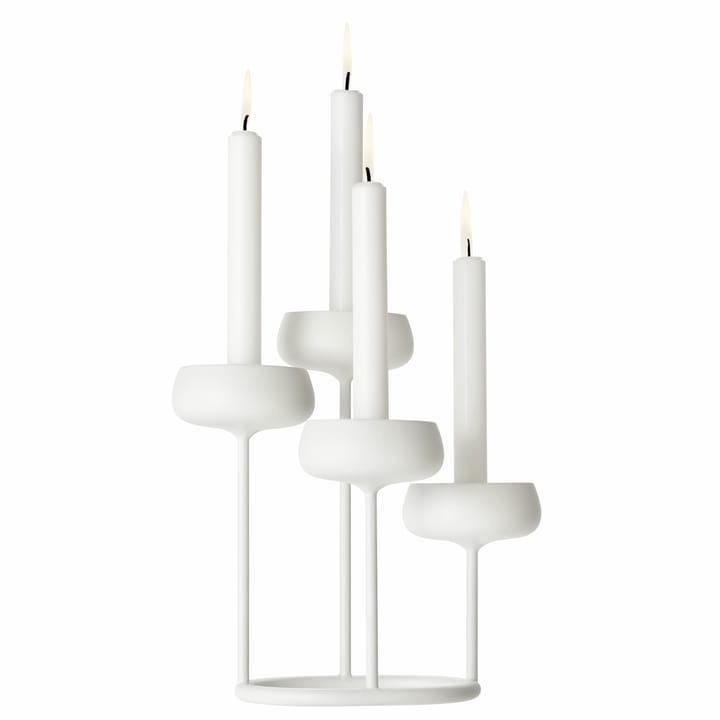 Nappula kandelaar, wit Iittala