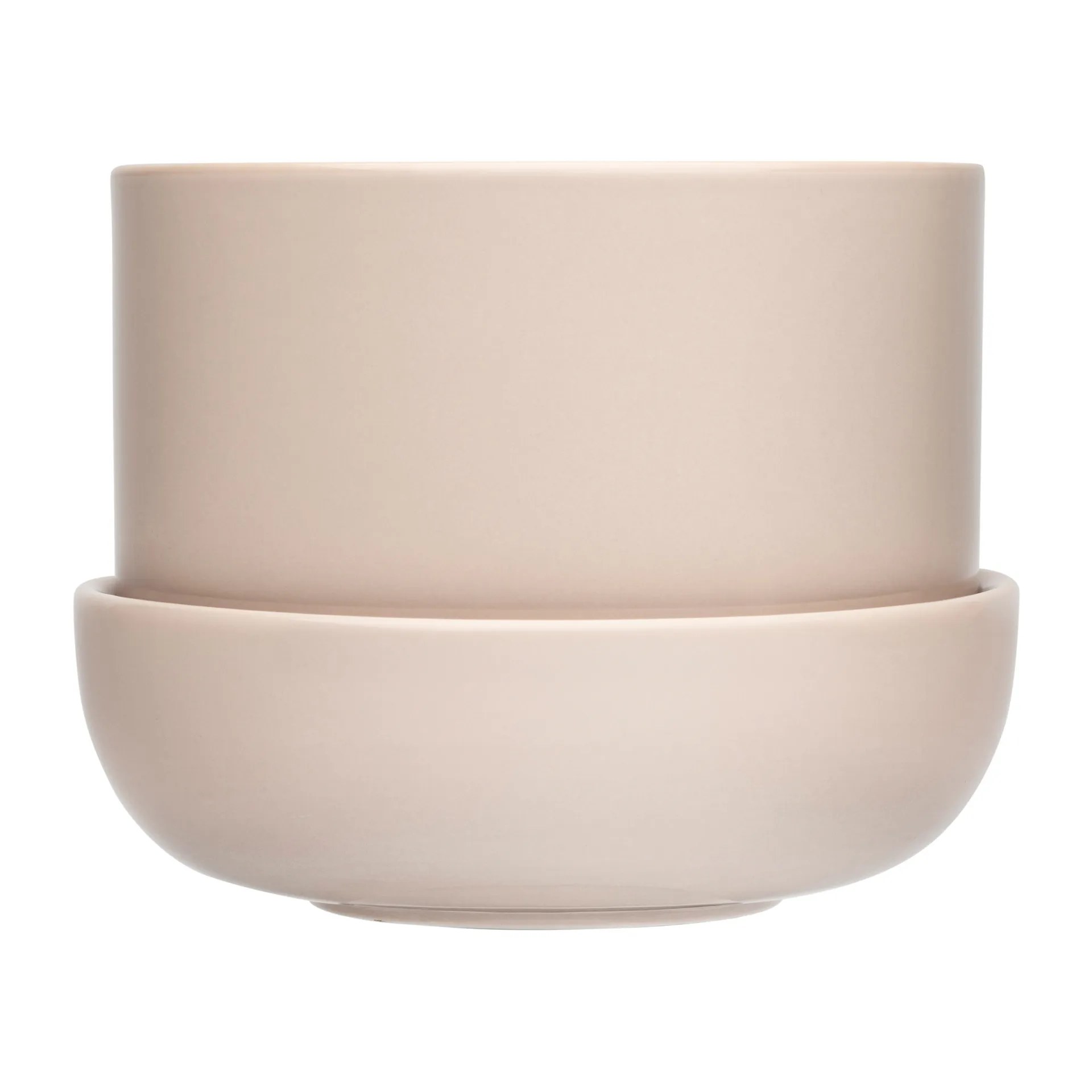 Nappula pot met schotel Ø17 cm h13 cm, Beige Iittala