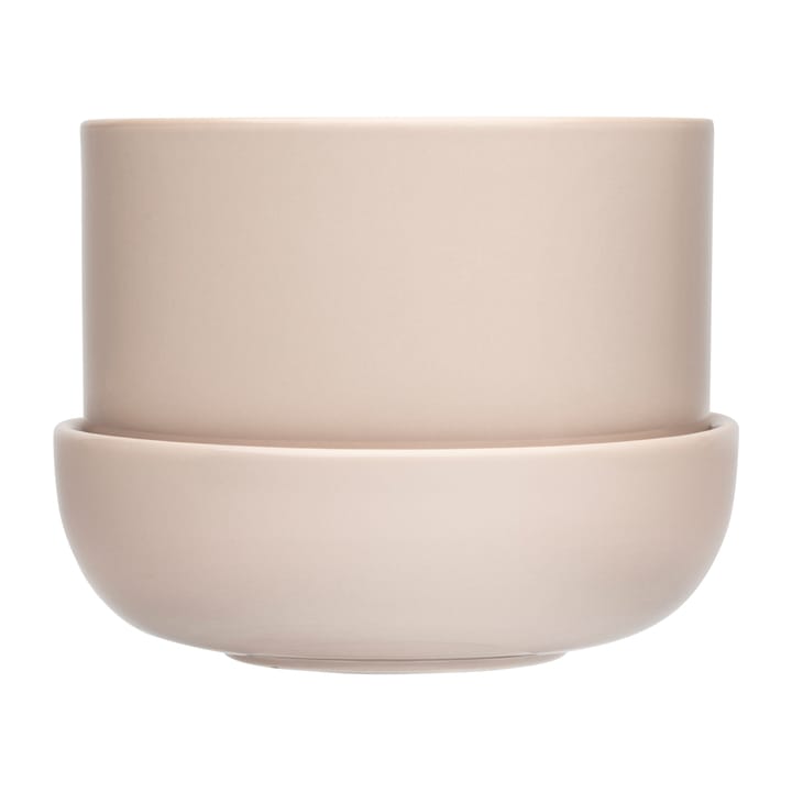 Nappula pot met schotel Ø17 cm h13 cm - Beige - Iittala