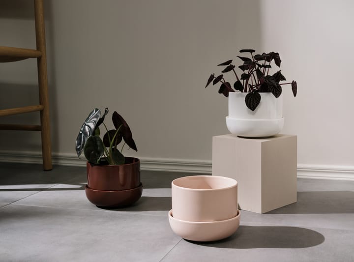 Nappula pot met schotel Ø17 cm h13 cm, Beige Iittala