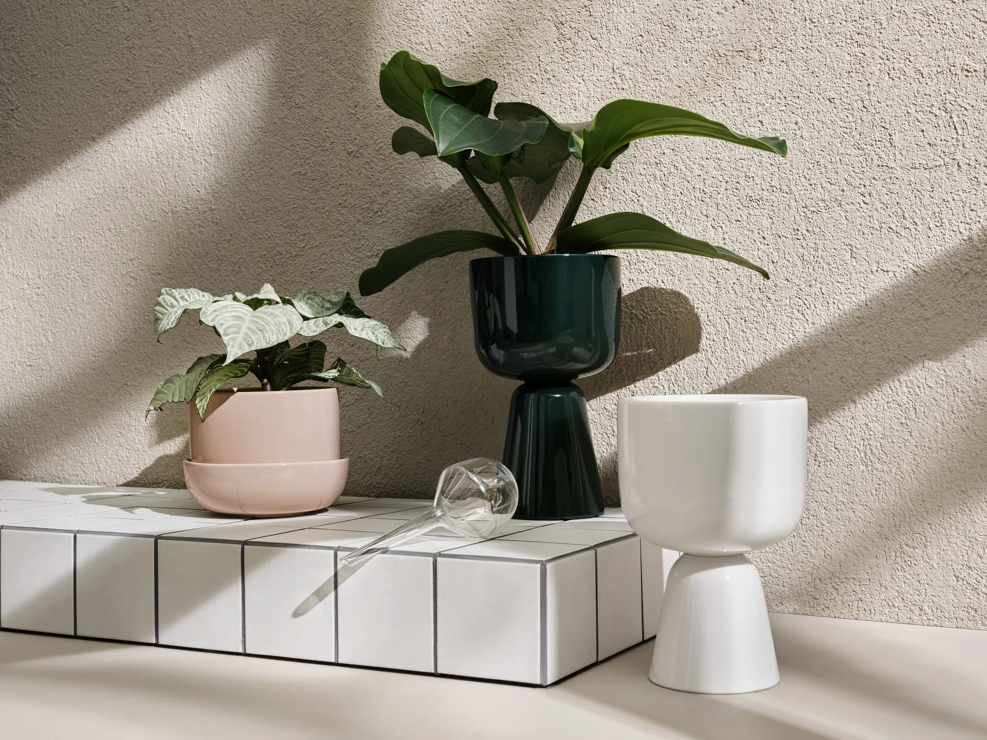 Nappula pot met schotel Ø17 cm h13 cm, Beige Iittala