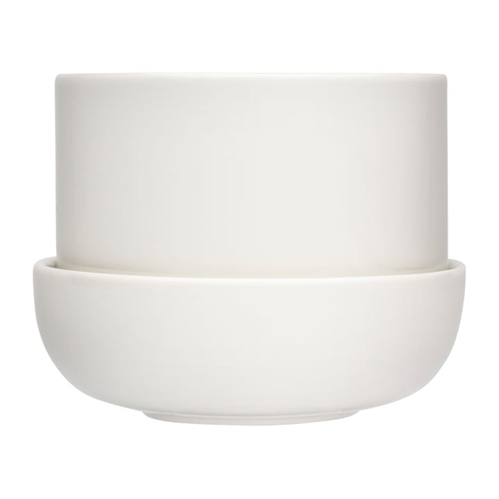 Nappula pot met schotel Ø17 cm h13 cm - Wit - Iittala