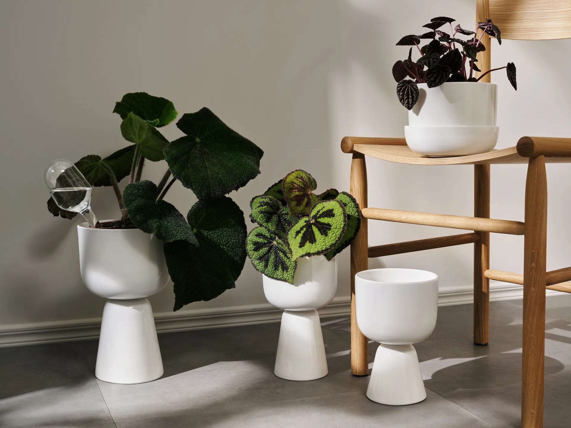 Nappula pot met schotel Ø17 cm h13 cm, Wit Iittala