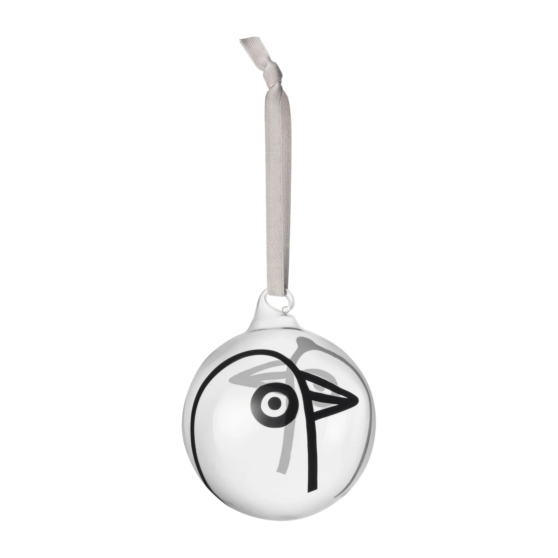 Oiva Toikka Birdie kerstbal 2022, Transparant Iittala