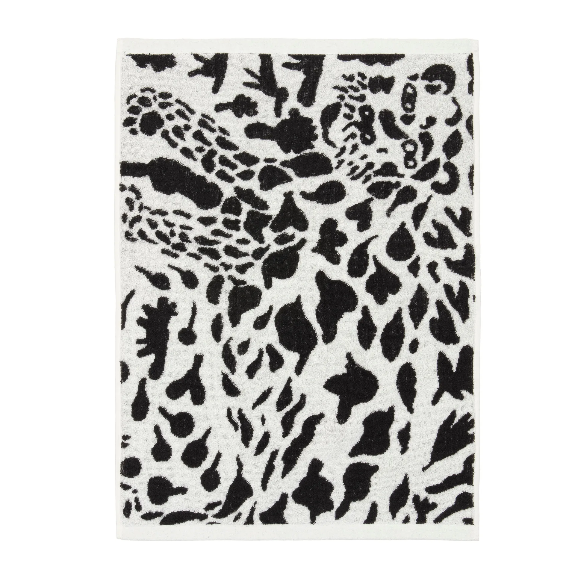Oiva Toikka Cheetah handdoek 50x70 cm, Zwart-wit Iittala
