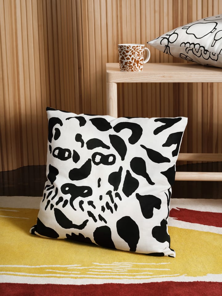 Oiva Toikka Cheetah kussenhoes 47x47 cm, Zwart Iittala