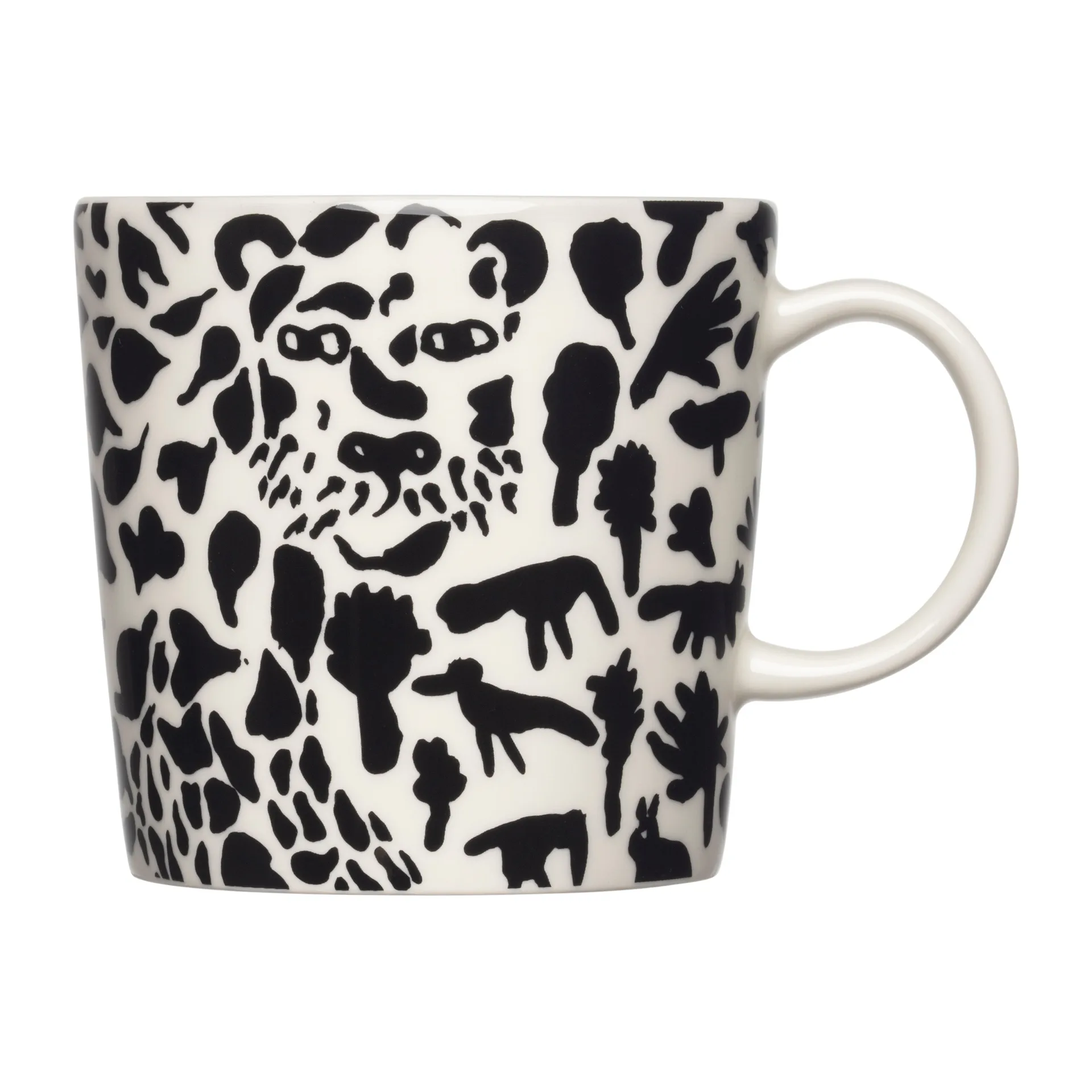 Oiva Toikka Cheetah mok 30 cl, Zwart-wit Iittala