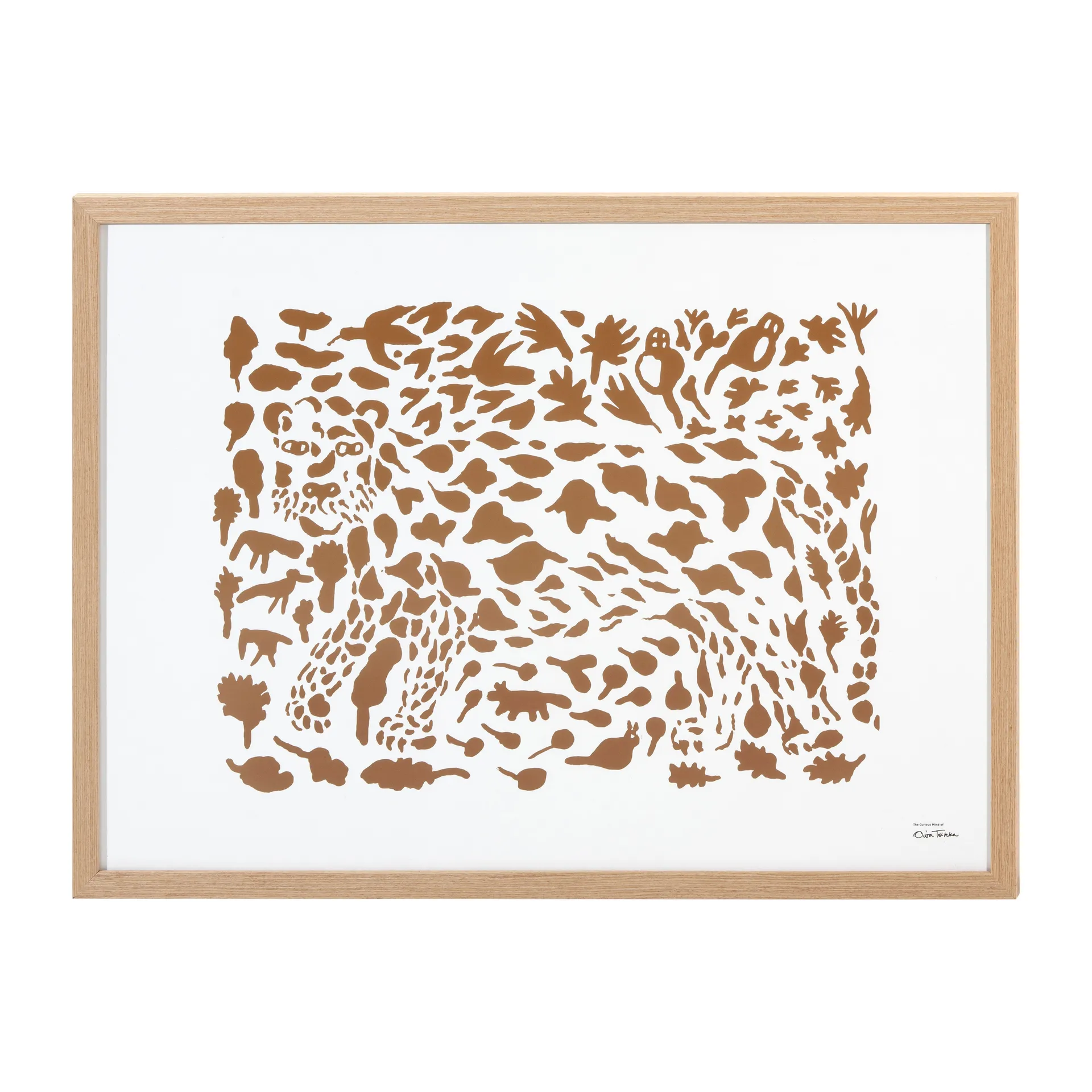 Oiva Toikka Cheetah poster bruin, 50x70 cm Iittala
