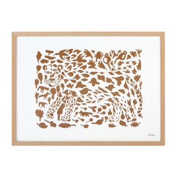 Oiva Toikka Cheetah poster bruin - 50x70 cm - Iittala