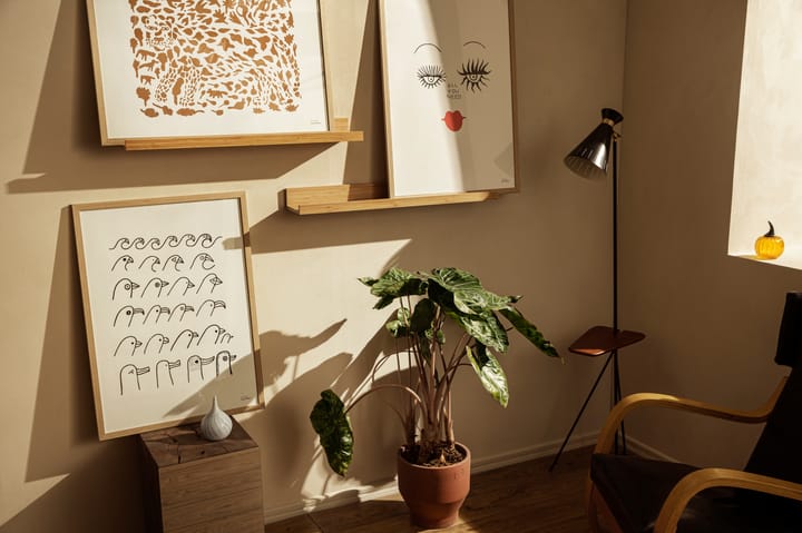 Oiva Toikka Cheetah poster bruin, 50x70 cm Iittala