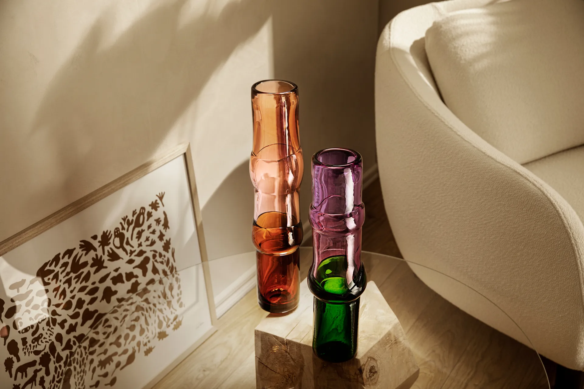 Oiva Toikka Cheetah poster bruin, 50x70 cm Iittala