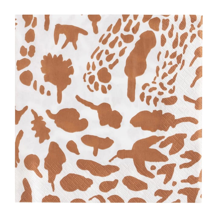 Oiva Toikka Cheetah servetten 20-pack - Bruin-wit - Iittala