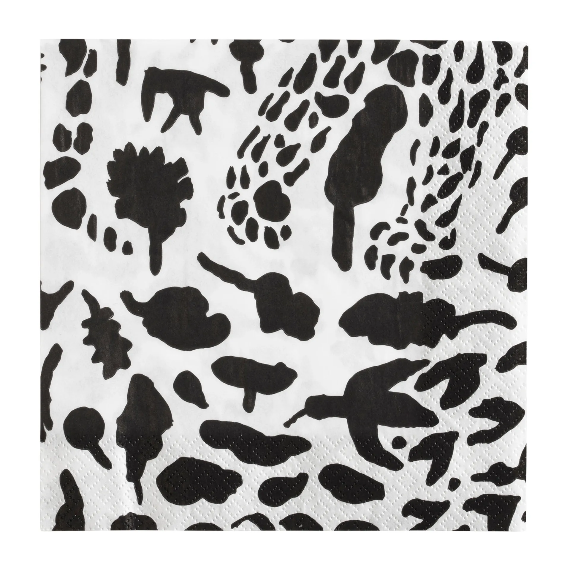 Oiva Toikka Cheetah servetten 20-pack, Zwart-wit Iittala
