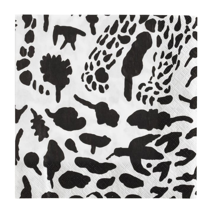 Oiva Toikka Cheetah servetten 20-pack - Zwart-wit - Iittala