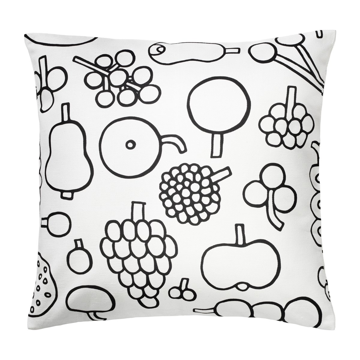 Iittala Oiva Toikka Frutta kussenhoes 47x47 cm Zwart