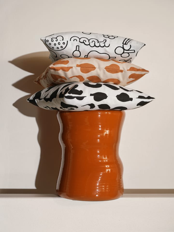Oiva Toikka Frutta kussenhoes 47x47 cm, Zwart Iittala