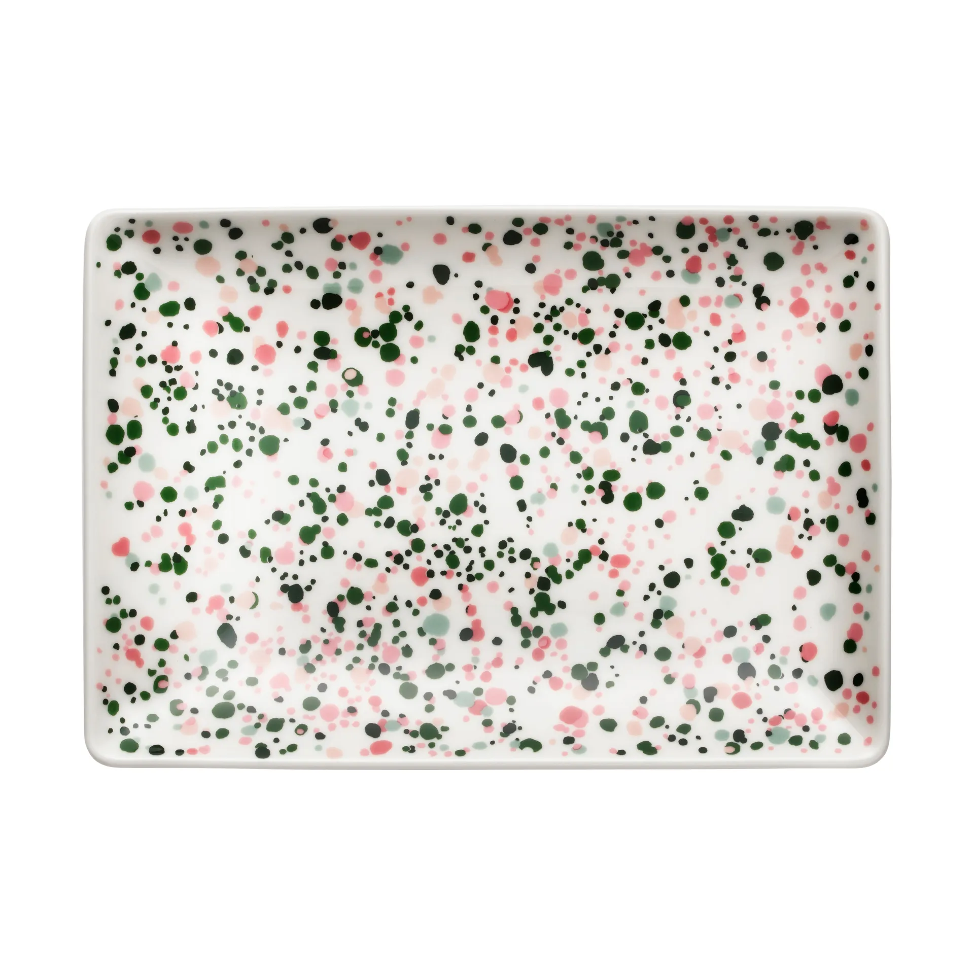 Oiva Toikka Helle A5 bord 15x21 cm, Roze-groen Iittala