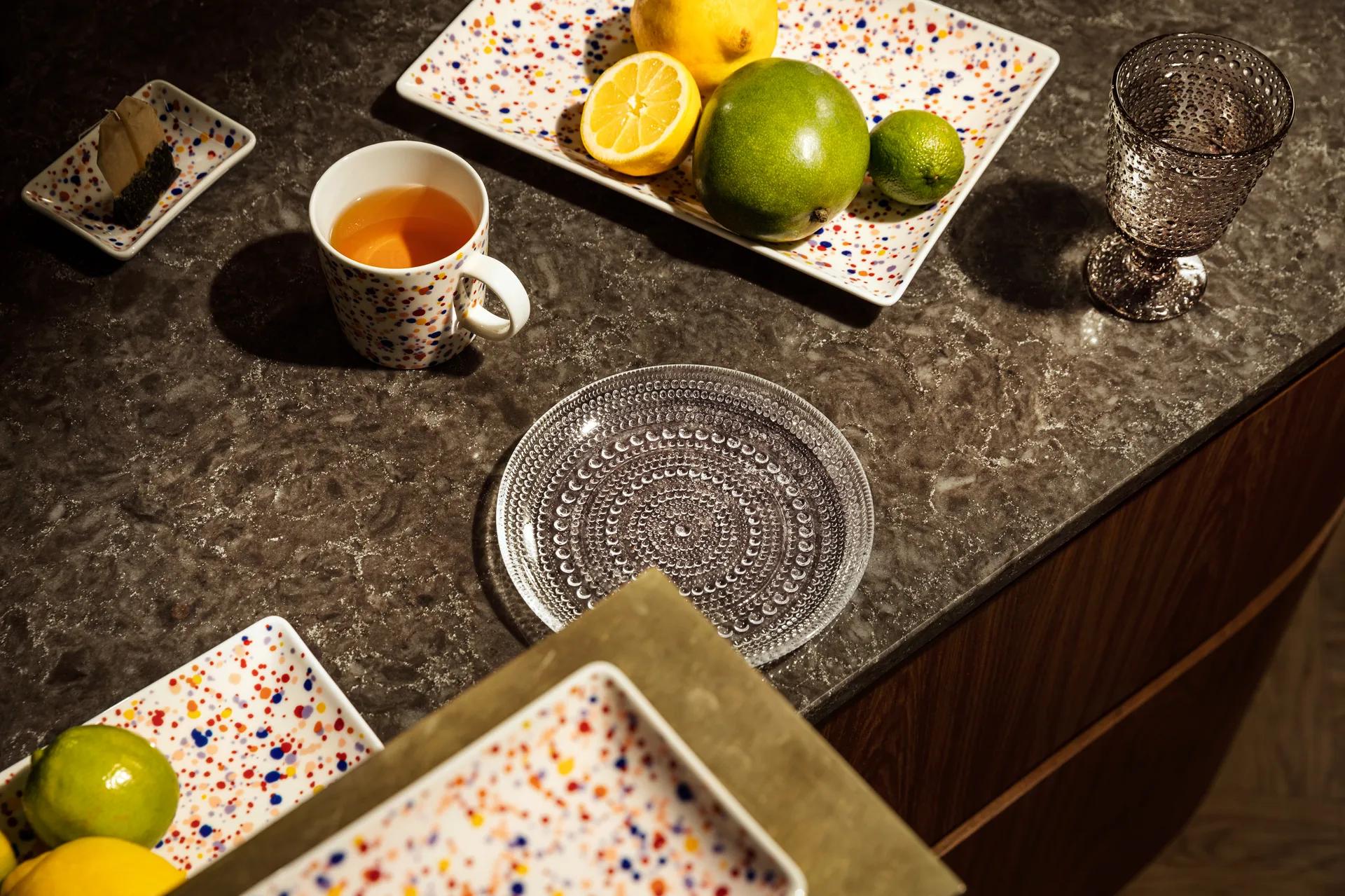 Oiva Toikka Helle A7 bord 7x10 cm, Amethist Iittala