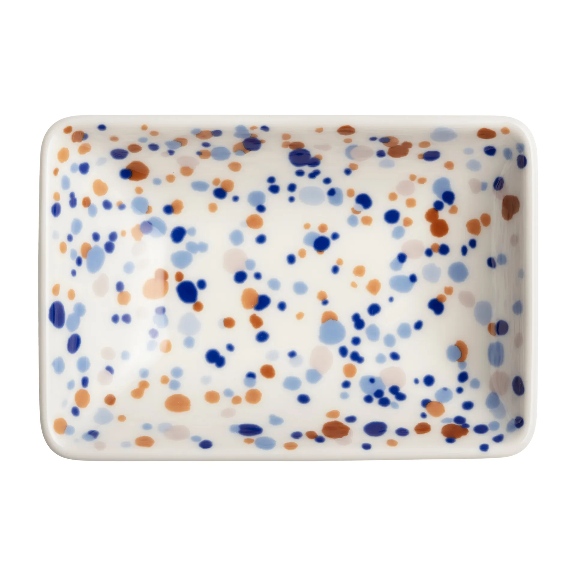 Oiva Toikka Helle A7 bord 7x10 cm, Blauw-bruin Iittala