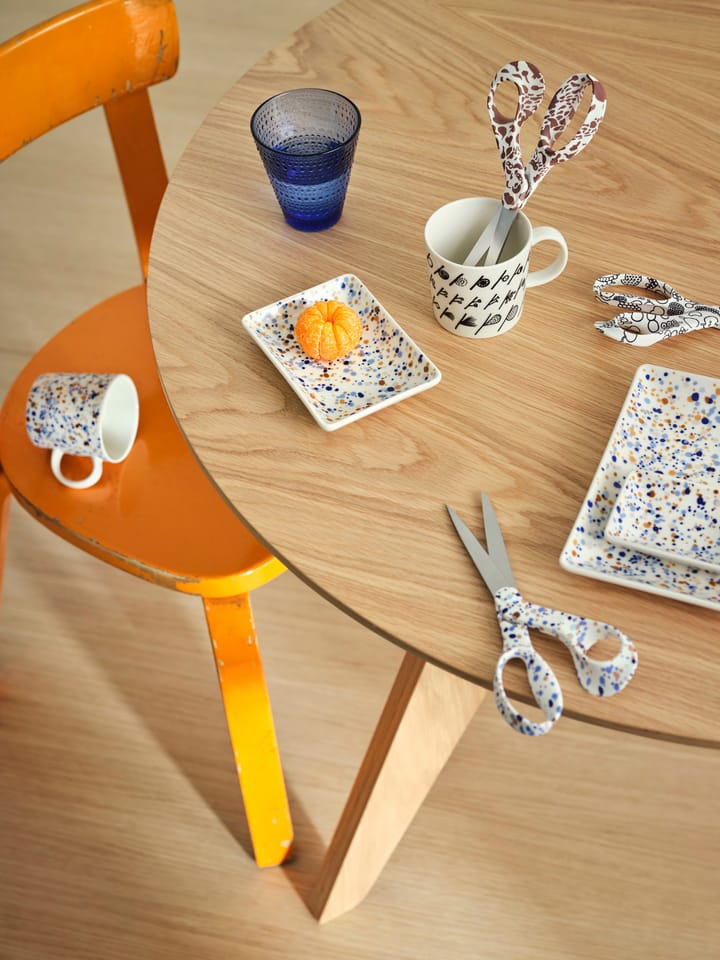 Oiva Toikka Helle A7 bord 7x10 cm, Blauw-bruin Iittala