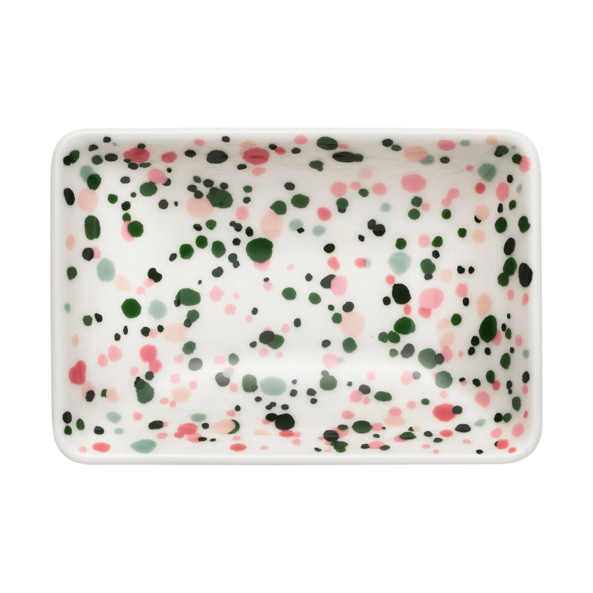 Oiva Toikka Helle A7 bord 7x10 cm, Roze-groen Iittala