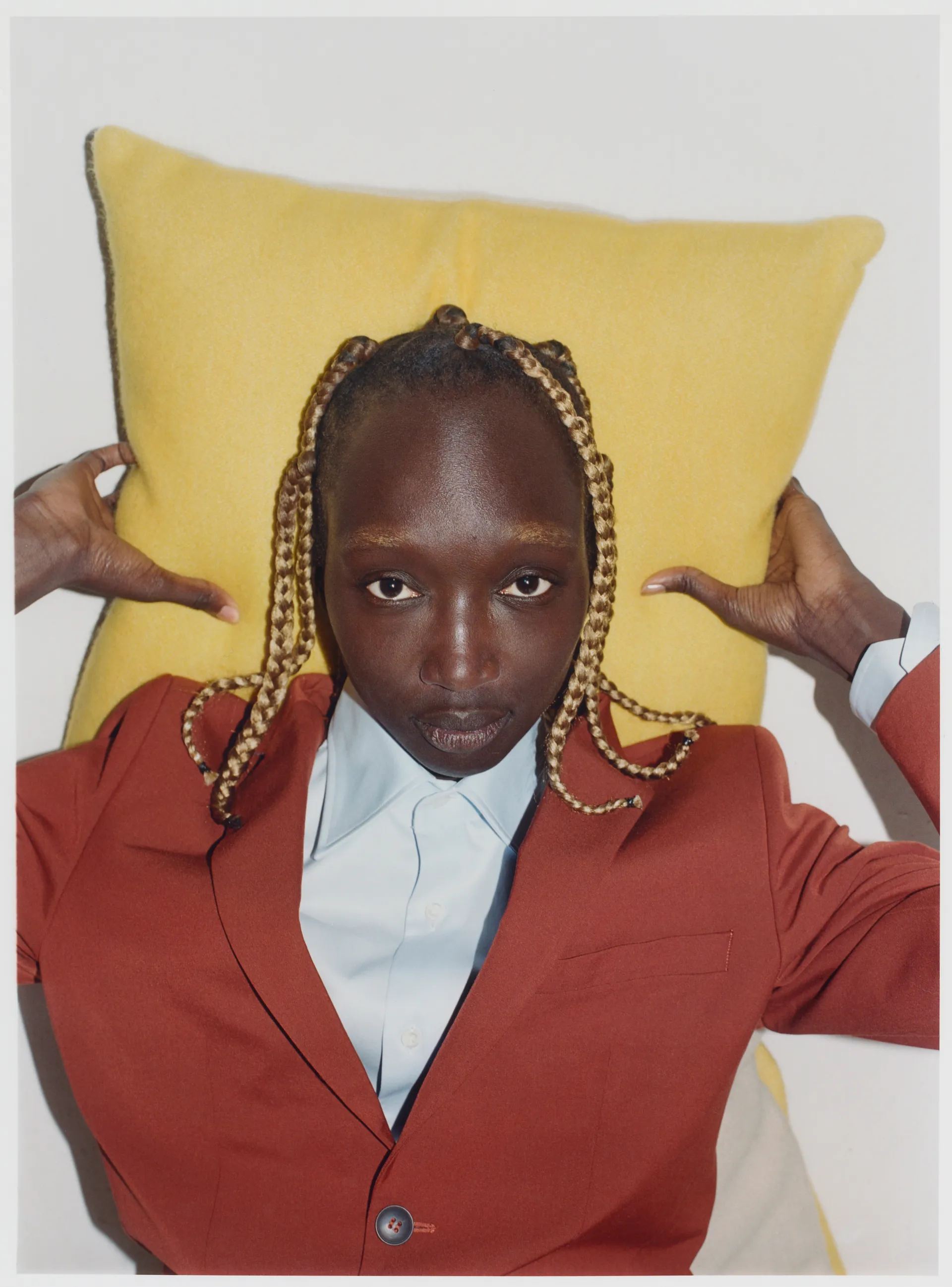 Play kussensloop 48x48 cm, Beige-geel Iittala