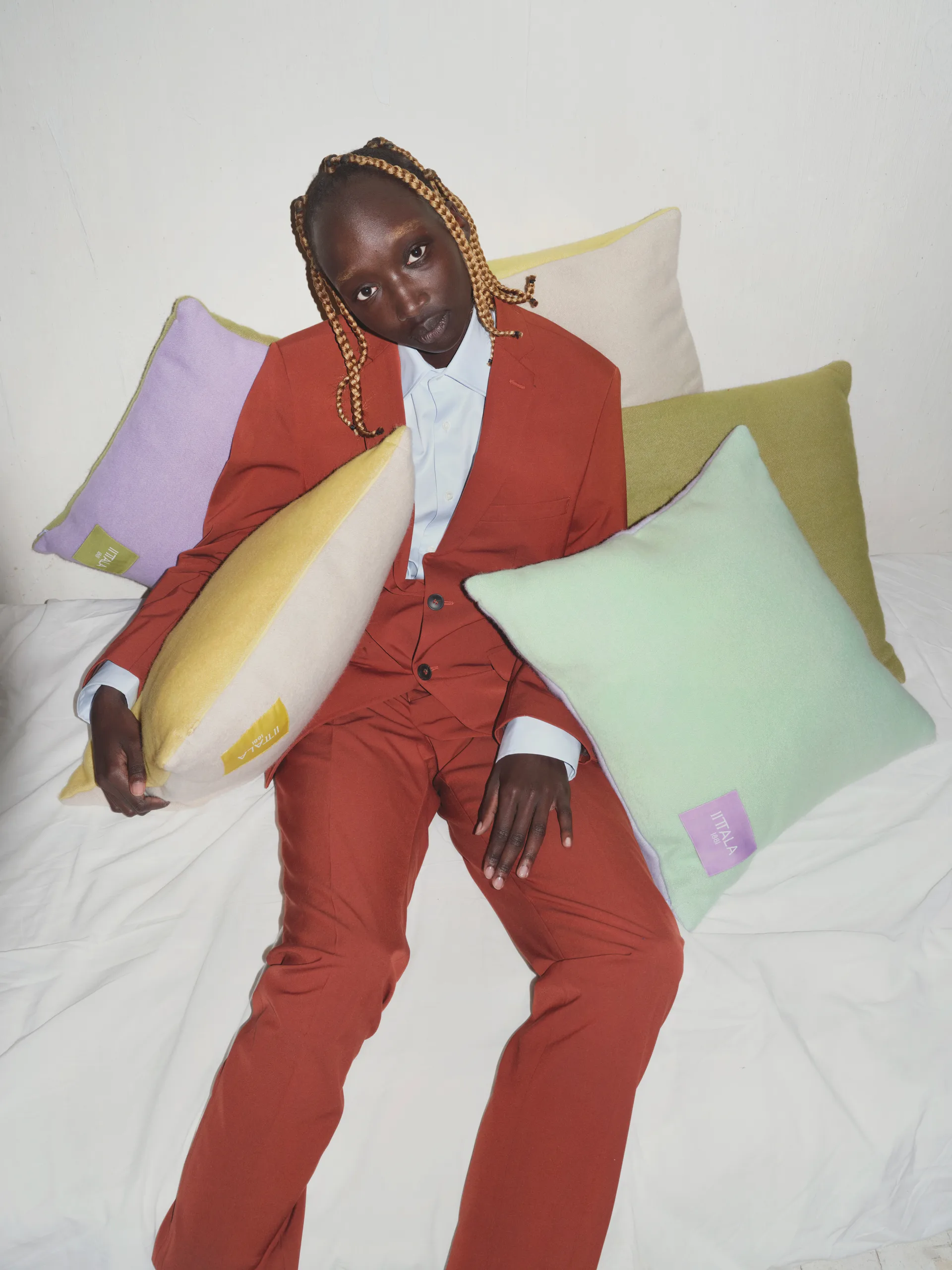 Play kussensloop 48x48 cm, Mint-lila Iittala