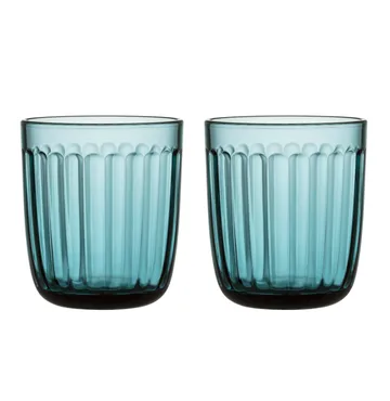 Raami drinkglas 26 cl 2-pack - Zeeblauw - Iittala