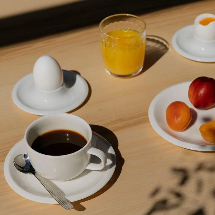 Raami koffiekop met schotel, Wit Iittala
