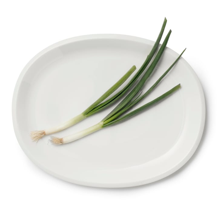 Raami ovaal serveerbord 35 cm, Wit Iittala