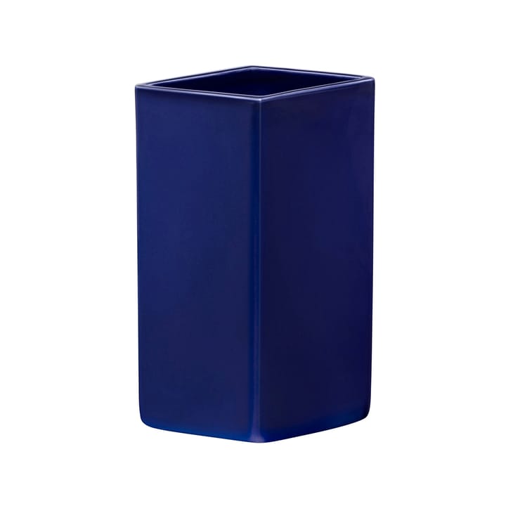 Ruutu keramieken vaas 180 mm - Donkerblauw - Iittala