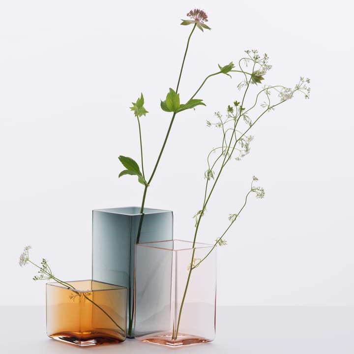 Ruutu vaas 11,5 x 18 cm, grijs Iittala