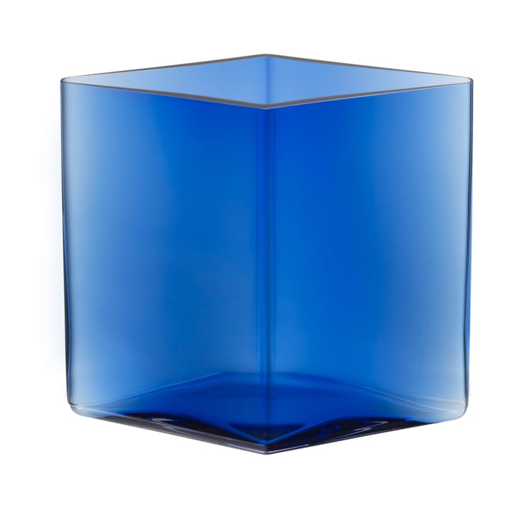Ruutu vaas 20,5 x 18 cm - Ultramarineblauw - Iittala
